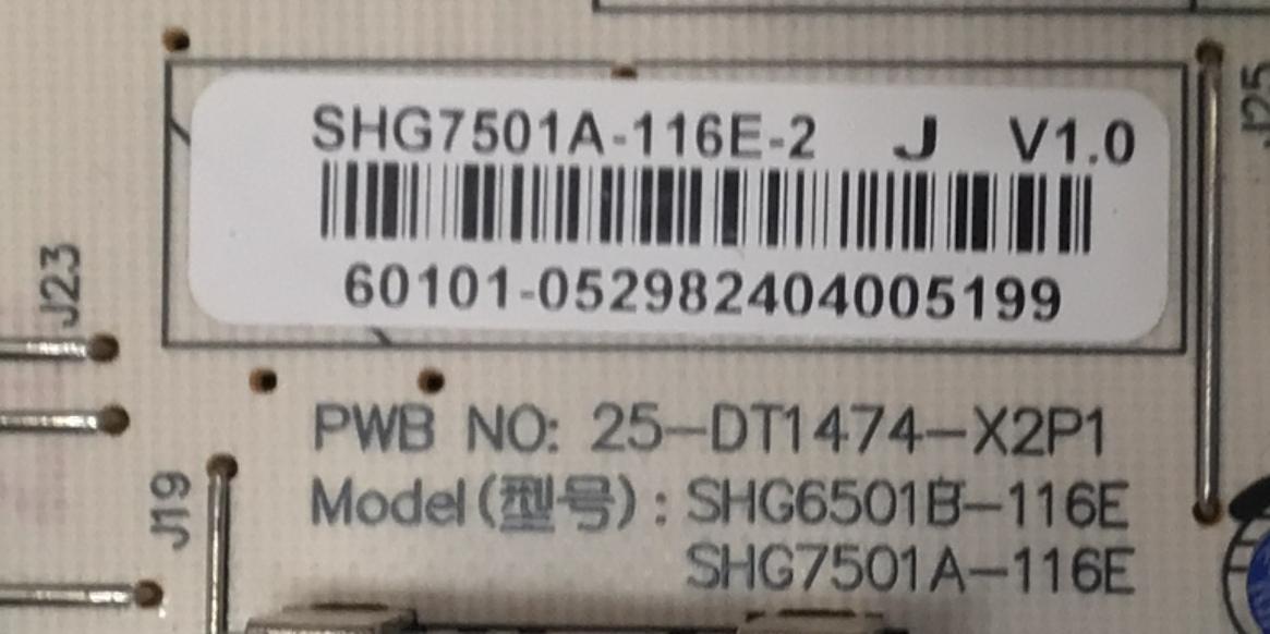 FUENTE DE PODER ORIGINAL PARA TV VIZIO / NUMERO DE PARTE 60101-05298 / SHG6501B-116E / SHG7501A-116E / SHG7501A-116E2 / 25-DT1474-X2P1 / PANEL BOEI750WQ1 / DISPLAY HV750QUB-F91 / MODELOS V4K75M-0804 / V4K75C-0804 - Imagen 2