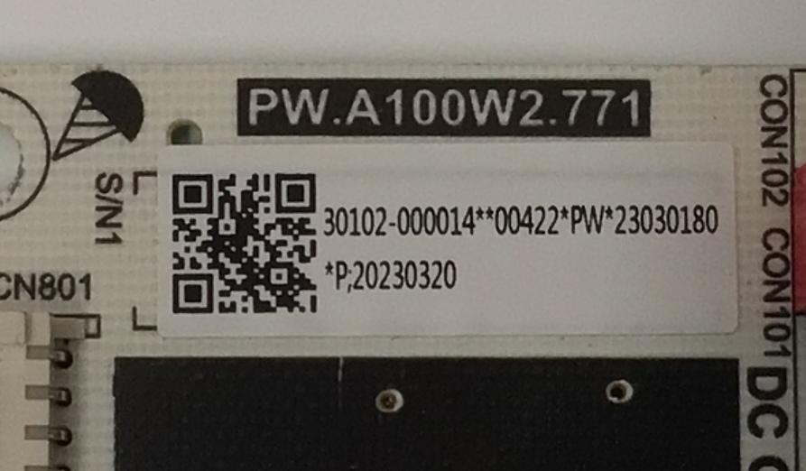 FUENTE DE PODER PARA TV TCL / NUMERO DE PARTE 30102-000014 / PW.A100W2.771 / P23030180 / 23030180 / 20230320 / PANEL LVU500NDEL / DISPLAY ST4951D01-1 VER.2.2 / MODELO 50S470G - Imagen 3