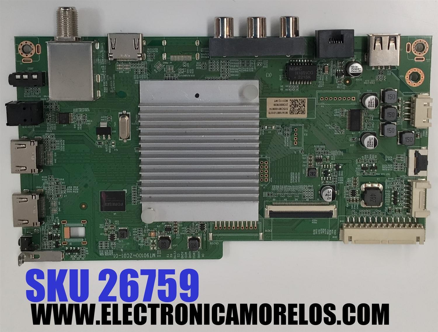 MAIN PARA TV ELEMENT 4K·UHD·HDR10 ((ROKU TV)) / NUMERO DE PARTE 515C90100M14 / M21112-MT / 2130003839 / M14/166-01078 / MODELO E4AA70R