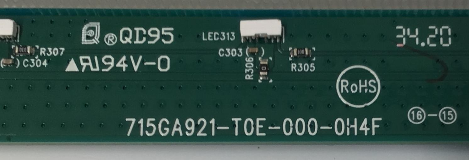 LED LIGHTING PARA MONITOR HP / NUMERO DE PARTE 715GA921-T0E-000-0H4F / QD95 / 94-0 / MODELO OMEN 27i - Imagen 3
