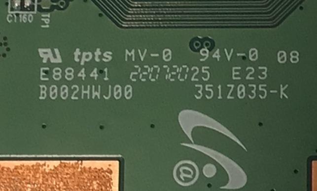 T-CON PARA TV ONN / NUMERO PARTE 7ACDJ1016 / B002HWJ00 / 351Z035-K / M004V00R / AT328G0147 / DISPLAY V430DJ1-Q01 REV.D2 / MODELO 100012584 (43") - Imagen 3