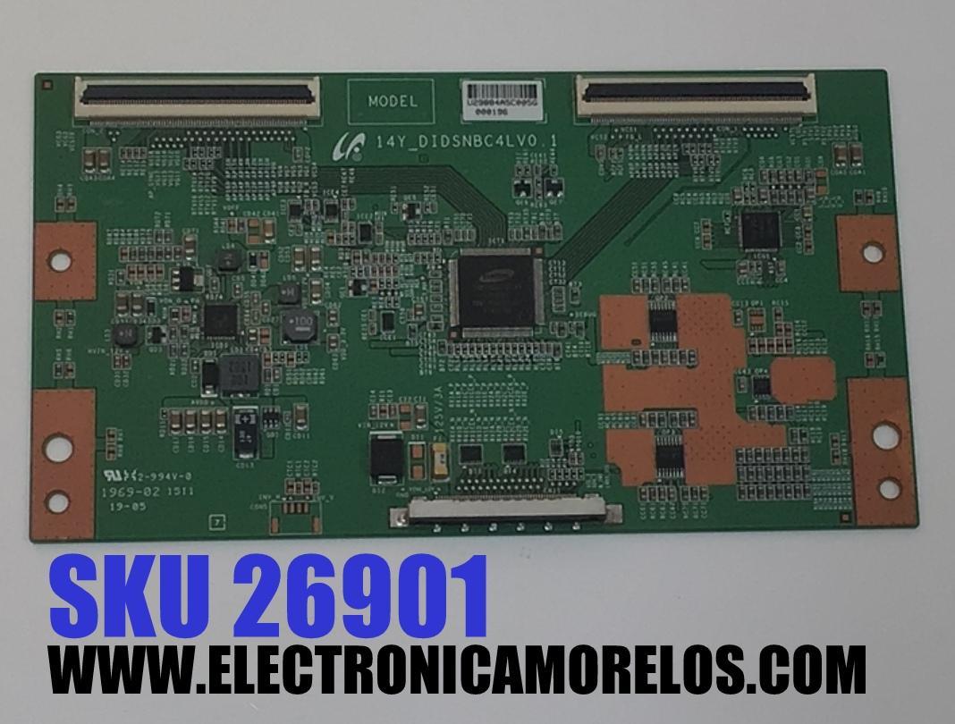 T-CON PARA TV NEC ORIGINAL / NUMERO DE PARTE 29884A / 14Y_DIDSNBC4LV0.1 / 1969-02 1511 / MODELO X464UNS