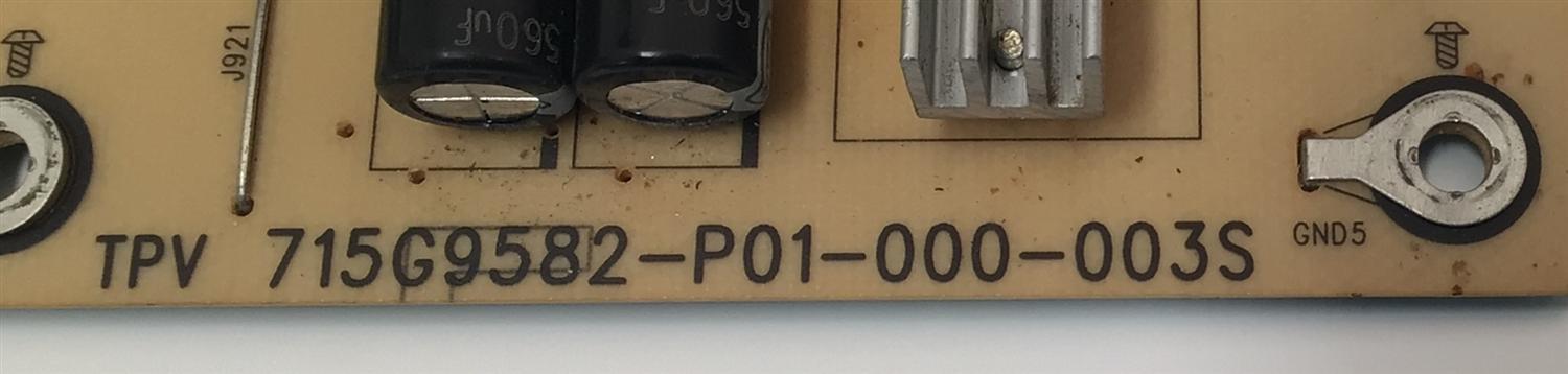 FUENTE DE PODER PARA TV ELEMENT ORIGINAL / NUMERO DE PARTE PLTVHI401KXA1 / 715G9582-P01-000-003S / (X)PLTVHI401KXA1 / TPV 715G9582-P01-000-003S / PANEL TPT650J1-QUBN90.K REV:S9840A / MODELO E4SW6518RKU - Imagen 3