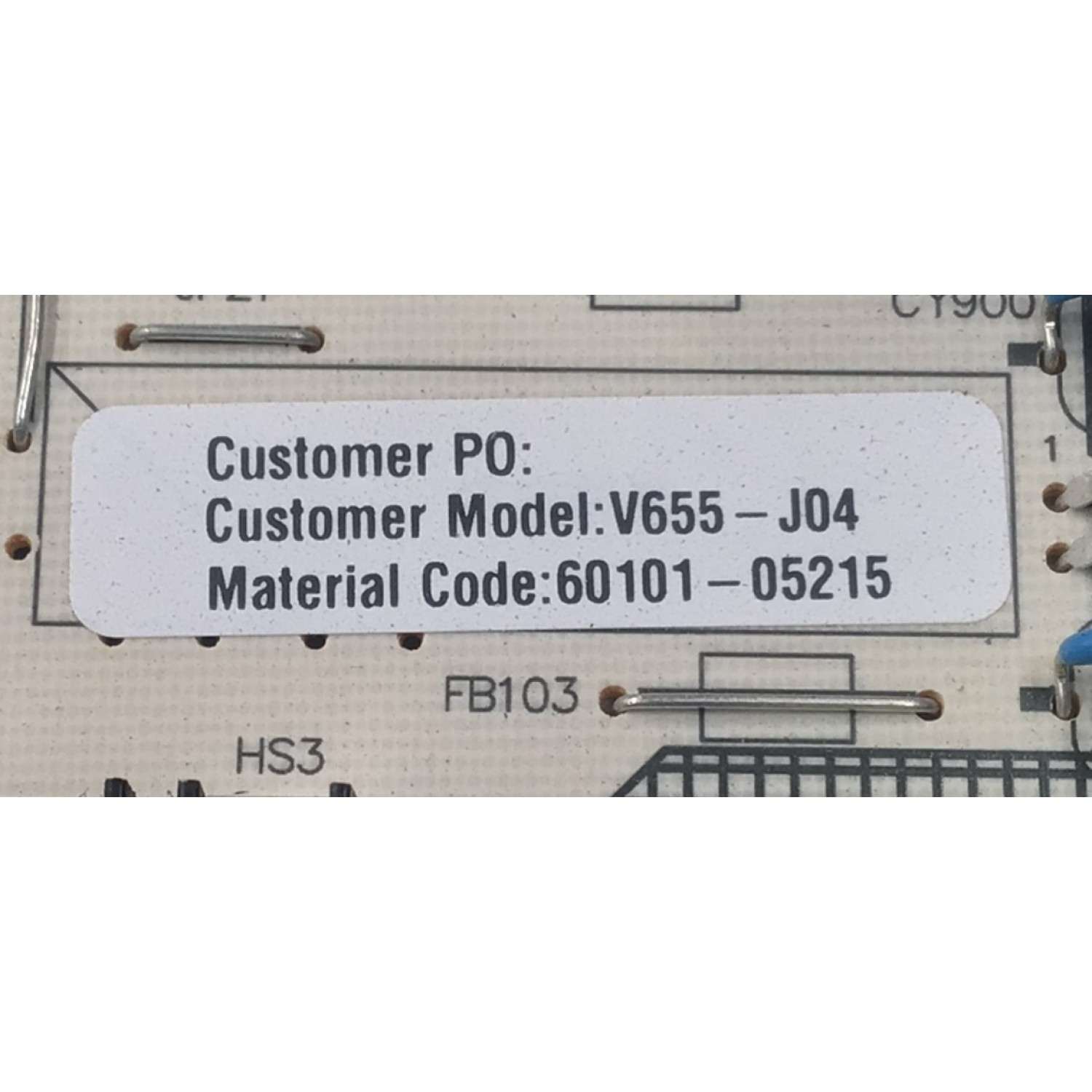 FUENTE DE PODER PARA TV VIZIO ORIGINAL / NUMERO DE PARTE 60101-05215 / SHG6502J-116E / 25-DT1601-X2P1 / SHG6502J-116E B V1.0 / CQC14134104969 / PANEL BOEI650WQ1 / DISPLAY HV650QUB-F72 REV.1.0 / MODELO V655-J04 / V655-J04 LBSFE41A - Imagen 3