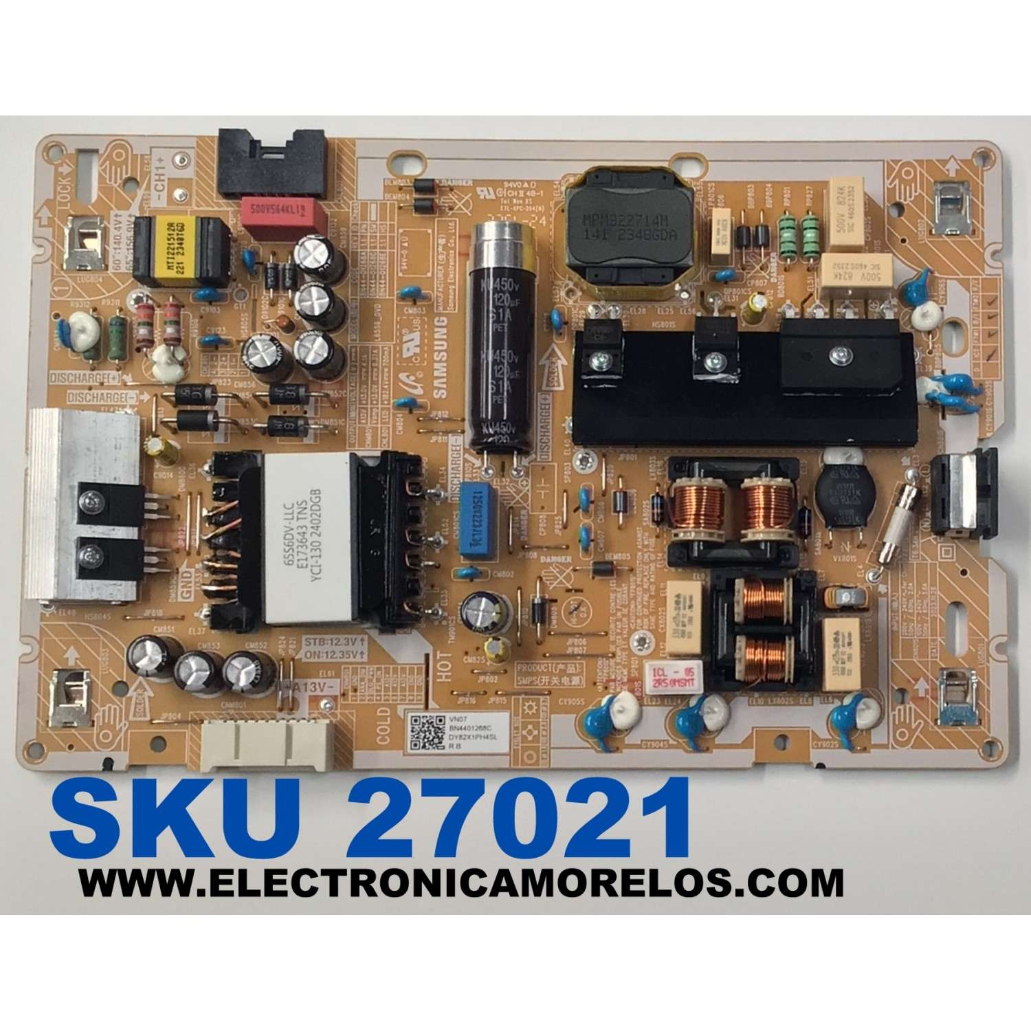 FUENTE DE PODER ORIGINAL PARA TV SAMSUNG / NUMERO DE PARTE BN4401268C / L65S6_DVD / BN44-01268C / PANEL CY-BD065HGSV2H / CY-BD060HGSV1H/ DISPLAY JR645R3HD1K /JE601R3HD3K/ MODELOS UN65DU7200 / UE60DU7100 / UE60DU7100 / UN60DU6900 / UN60DU7200 / UN60DU7000FXZX