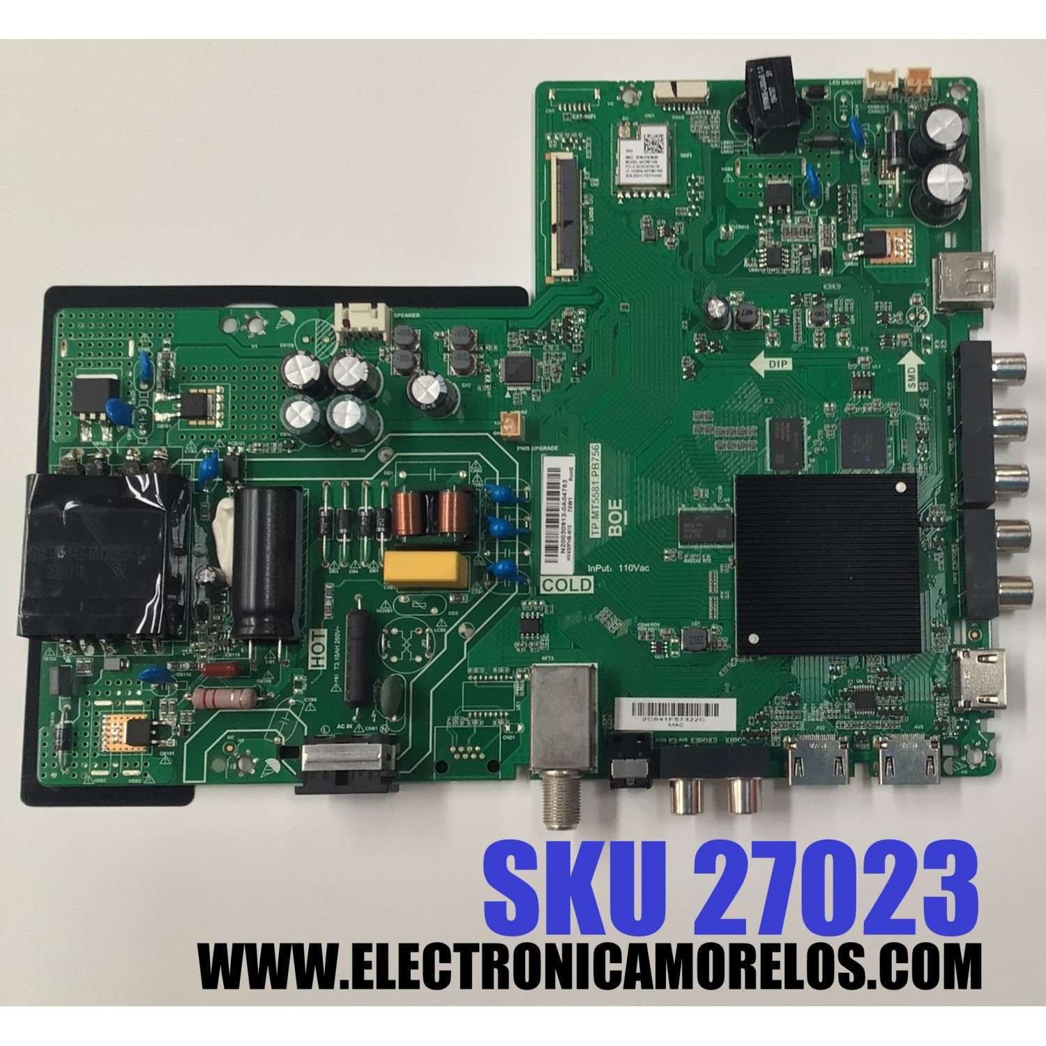 MAIN FUENTE COMBO PARA TV VIZIO ORIGINAL FHD / NUMERO DE PARTE 60103-00644 / TP.MT5581.PB756 / 4300052103 / HV430FHB-N10 / N20030913 / 2C641F57322C / DISPLAY HV430FHB-N42 / MODELO D43FX-F4