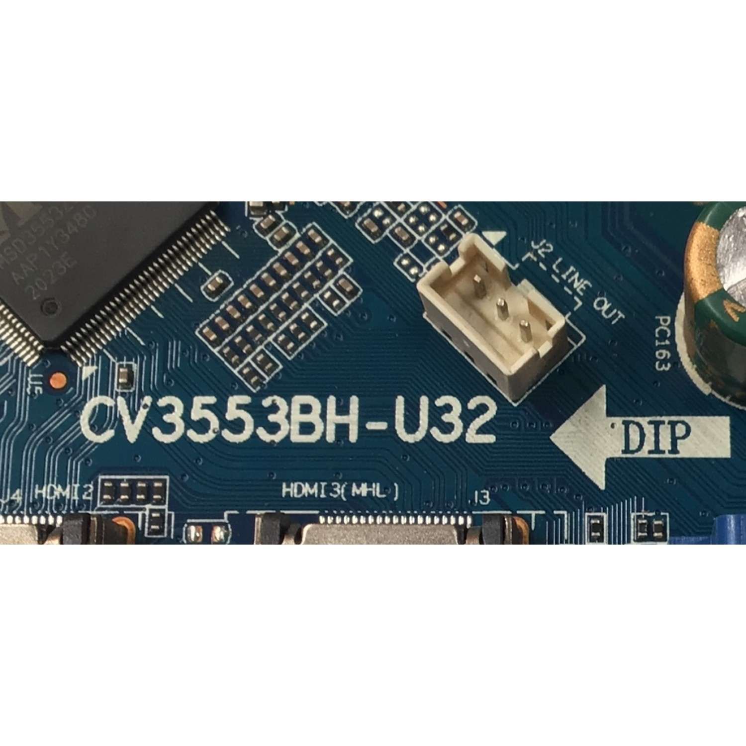MAIN FUENTE COMBO PARA TV SANSUI ORIGINAL / NUMERO DE PARTE TZ2006-064 / CV3553BH-U32 / V320BJ8-Q01 C1 / 7.T355BHU3221 2E4 / 306010J553U32004 / DISPLAY V320BJ8-Q01 REV.C1 / MODELO SMX32Z1 - Imagen 2