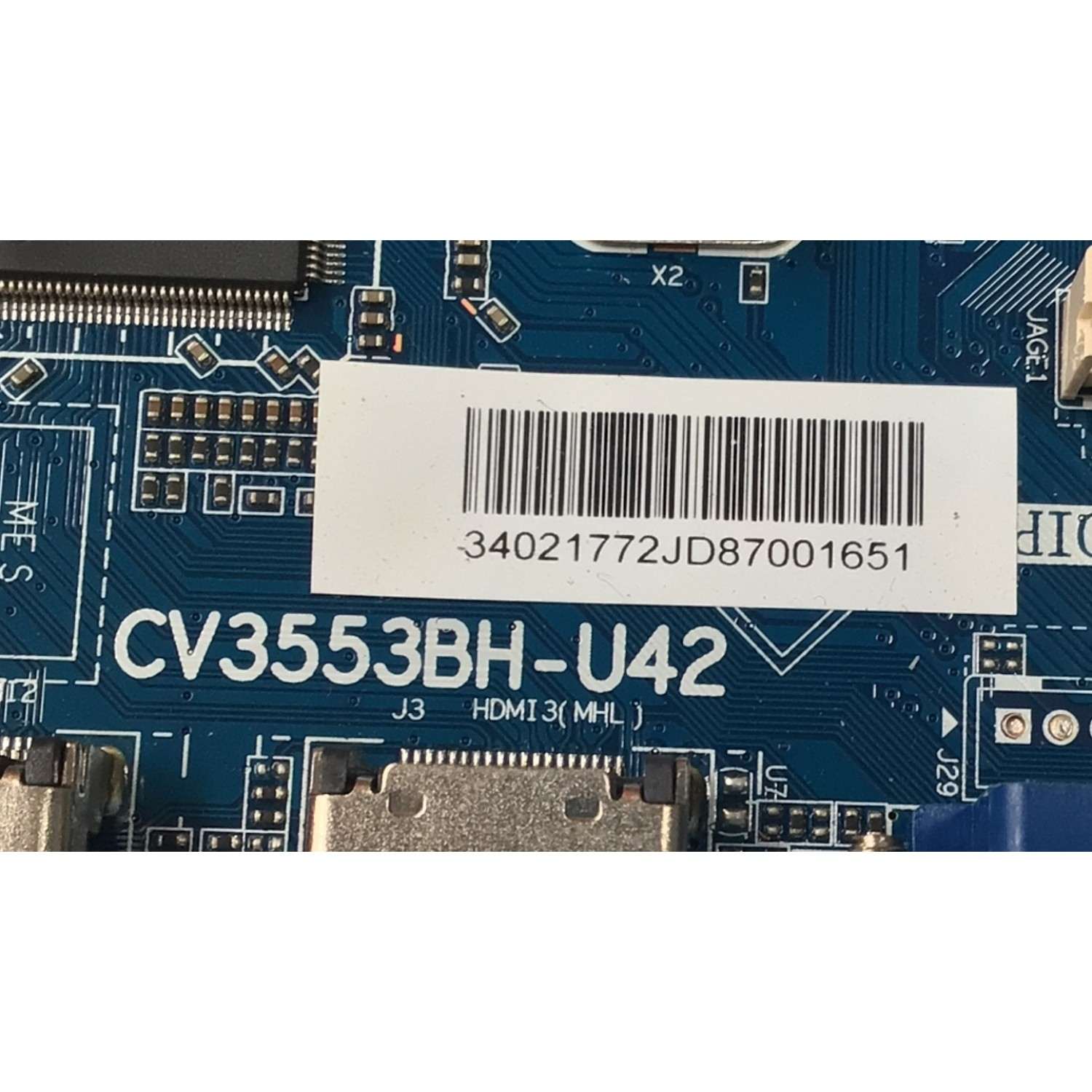 MAIN FUENTE COMBO POLAROID ORIGINAL / NUMERO DE PARTE 200-553-1057H / CV3553BH-U42 / 34021772 / 100841677H / 27180219 / 7.T3553BHU4211.3B6 / PANEL V400HJ6-PE1 / DISPLAY V400HJ6-PE1 REV. CA / MODELO 40GSR3000FB - Imagen 2