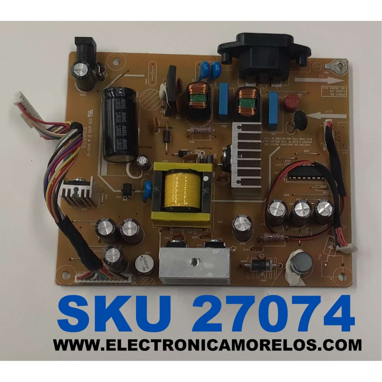 FUENTE DE PODER PARA MONITOR DELL ORIGINAL / NUMERO DE PARTE 21662041 / 48.7M304.01N / 55.7N904.A05G / CD19P65568 / L0281-1N / PANEL LM230WF5 (TL)(F4) / MODELO P2312HT 