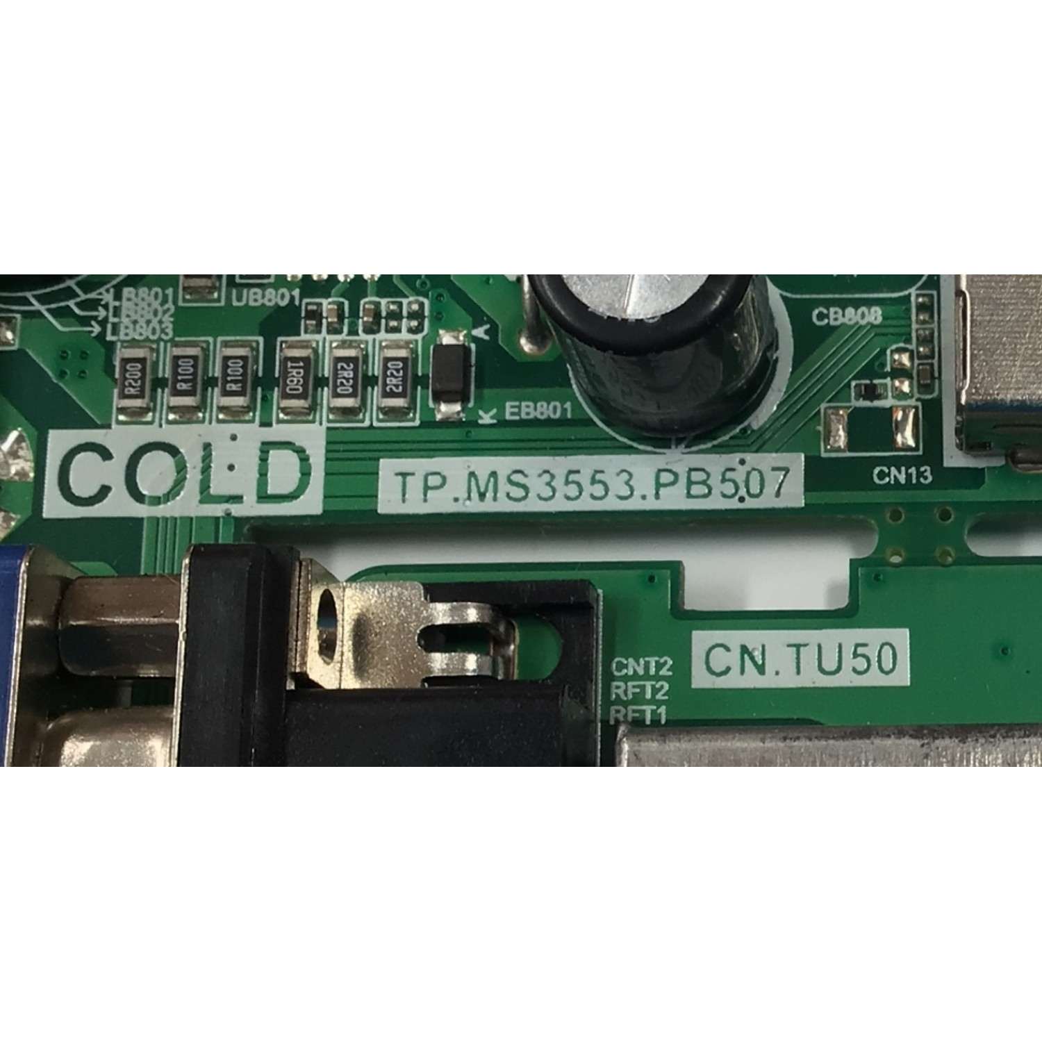 MAIN FUENTE COMBO  PARA TV WESTINGHOUSE ORIGINAL FULL HD/ NUMERO DE PARTE 260104012070 / TP.MS3553.PB507 / 4100078848 / N20020664 / 0A01694 / DISPLAY PT236AT01-1 VER.2.6 / MODELO WD24HB6101 - Imagen 5