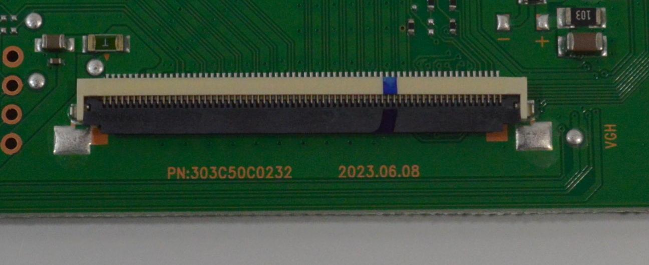 T-CON PARA TV ONN ORIGINAL / NUMERO DE PARTE 513C50C0M21 / 303C50C0232 / TV50C0-ZC26-01 / TV50C0-ZC26-01(B) / M21/7686-03189 / 20240509 / 2010134320 / 2023.06.08 / 20230608 / DISPLAY V430DJ1-Q01 REV.D2 / MODELO 100012584 43" - Imagen 4