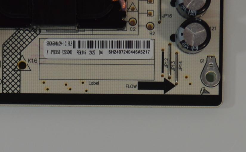 FUENTE DE PODER PARA TV INSIGNIA ORIGINAL NUEVA / NUMERO DE PARTE 81-PBE151-H225001 / SHG6504A-101HL / DLBT058 REV:0.5 / SHG6504A-101HLB / CQC20134260841 / E241103 / 20240429 / MODELO NS-75F501NA25 - Imagen 2