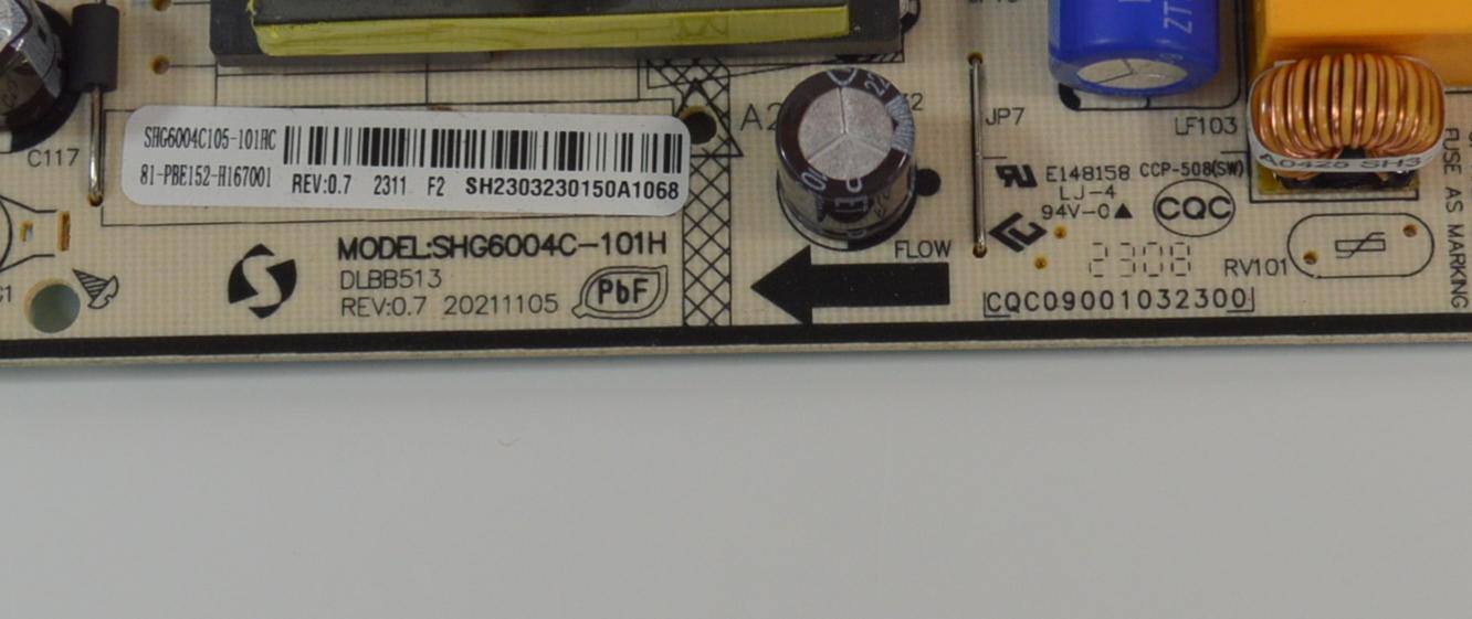 FUENTE DE PODER ORIGINAL NUEVA PARA TV TCL / NUMERO DE PARTE 81-PBE152-H167001 / SHG6004C-101H / DLBB513 / SHG6004C / SHG6004C105-101HC / 210211105 / CQC09001032300 / E148158 / MODELO 55CF630 - Imagen 2