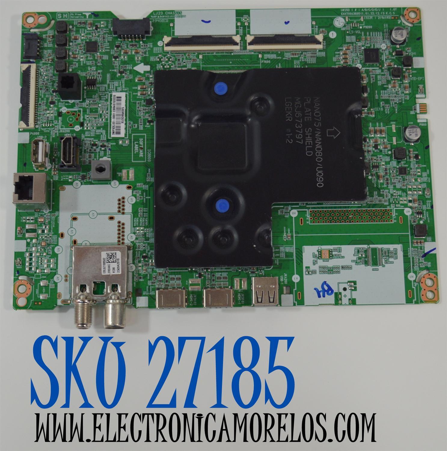 MAIN ORIGINAL NUEVA PARA TV LG / NUMERO DE PARTE EBR40703220 / EAX70043605 / 40703220 / EAX70043605(1.0) / 3MPXXL03-0001L