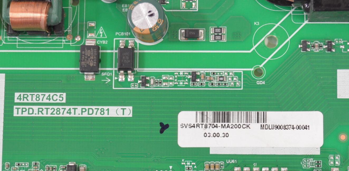 MAIN FUENTE COMBO ORIGINAL PARA TV SMART TV  LG. / NUMERO DE PARTE SVS4RT8704-MA200CK / TPD.RT2874T.PD781 / 4RT874C5 / TPD.RT2874T.PD781(T) / MDLU9008374 / 2605Y08A0 MODELO 65UT7570PUB - Imagen 2