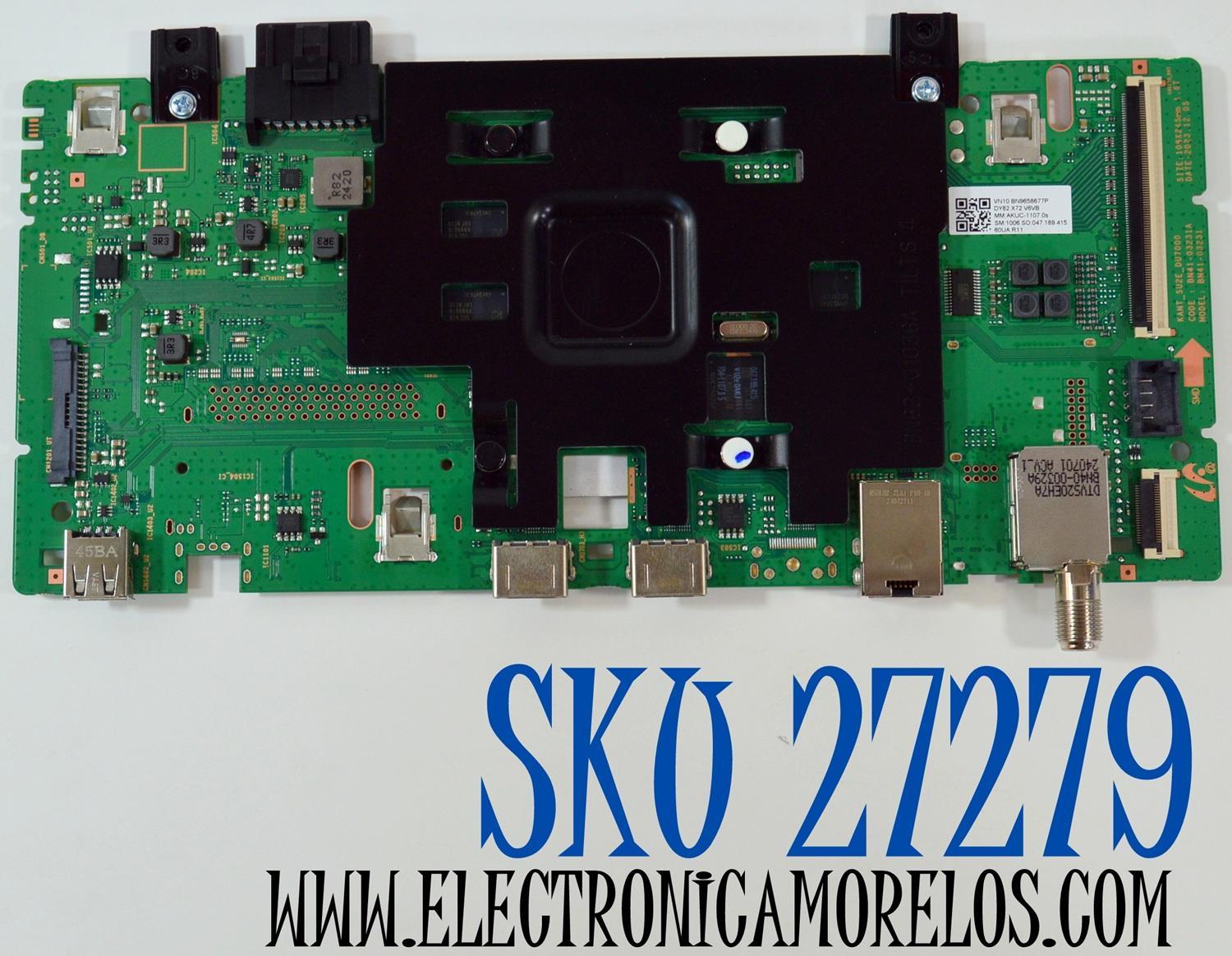 MAIN ORIGINAL PARA TV SAMSUNG 4K UHD / NUMERO DE PARTE BN96-58677P / BN41-03231A / BN41-03231 / KANT_SUZE_DU7000 / BN9658677P / PANEL CY-BD060HGSV1H / DISPLAY JE601R3HD3K / BN96-50741B / MODELO UN60DU6900FXZA / UN60DU6900FXZA UA01
