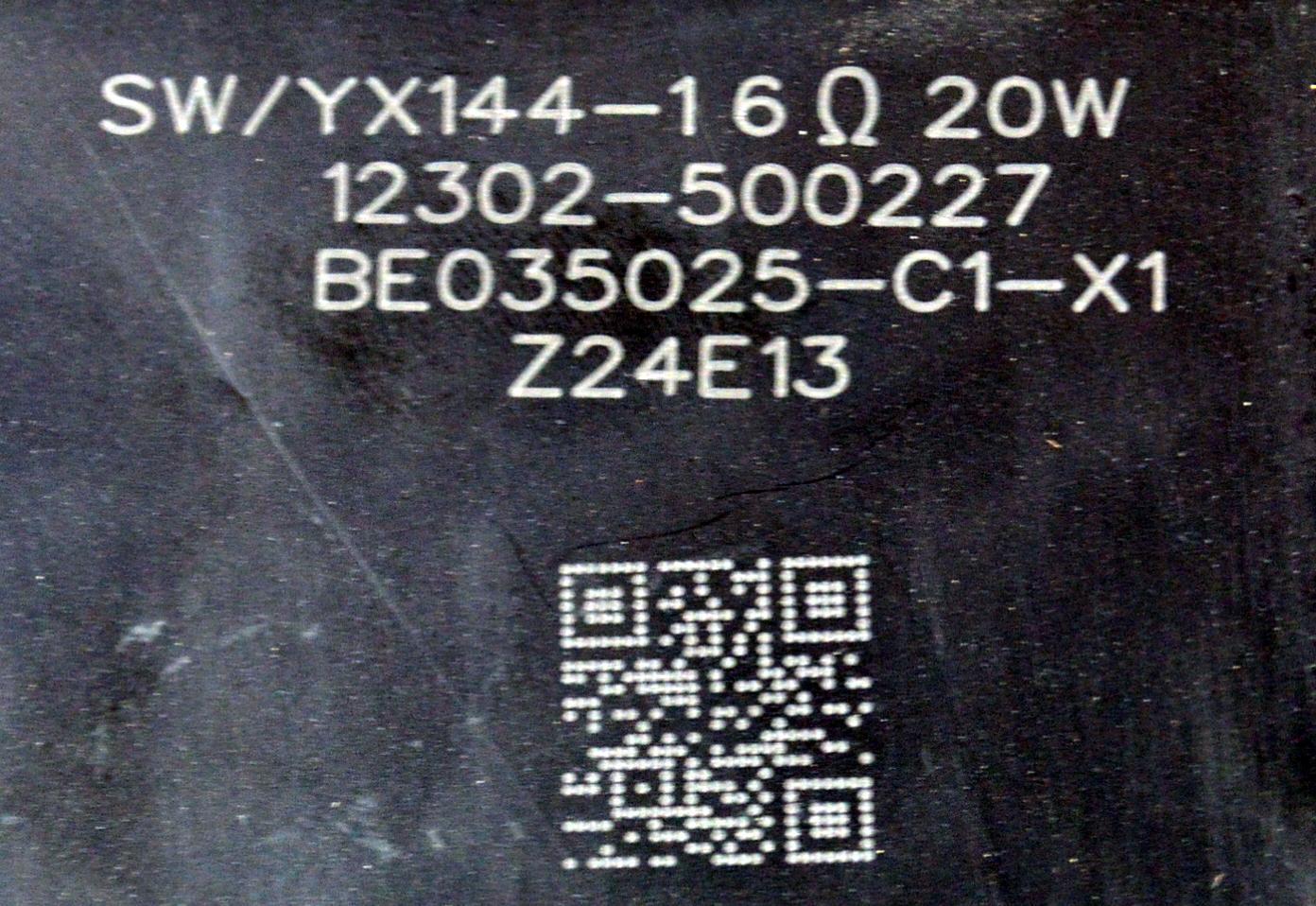 KIT DE BOCINAS ORIGINAL PARA TV TCL 3 PIEZAS / NUMERO DE PARTE 12302-500225 / 12302-500227 / 122128 / 240710 / 6Ω / 15W / SW/YX144-16Ω 20W / BE035025-C1-X1 / Z24E13 / MODELO 75Q691G / 75Q691F - Imagen 3