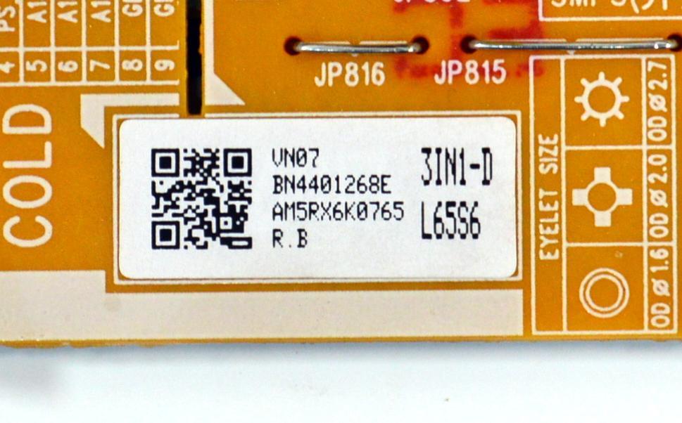 FUENTE DE PODER ORIGINAL PARA TV SAMSUNG / NUMERO DE PARTE BN44-01268E / L65S6_DVD / BN4401268E / PANEL CY-BD065HGSV5H / DISPLAY JR645R3HD1K / BN96-59390A / MODELO UN65DU7200BXZA / UN65DU7200BXZA UG06 / UN65DU7200DXZA / UN60DU7000FXZX - Imagen 3