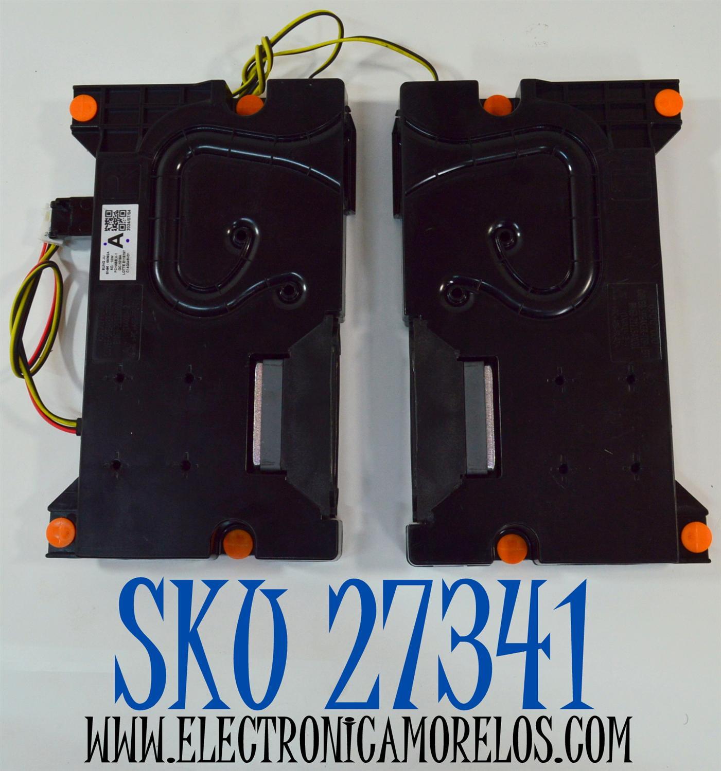 KIT DE BOCINAS ORIGINAL PARA TV SAMSUNG 2 PIEZAS / NUMERO DE PARTE BN96-58392A / BN63-21116X001 / BN63-21115X001 / BN63-21114X001 / BN63-21113X001 / 65DU7000 / 6Ω / 10W / C14G04SV31 / MODELO UN65DU7200BXZA / UN65DU7200BXZA UG06