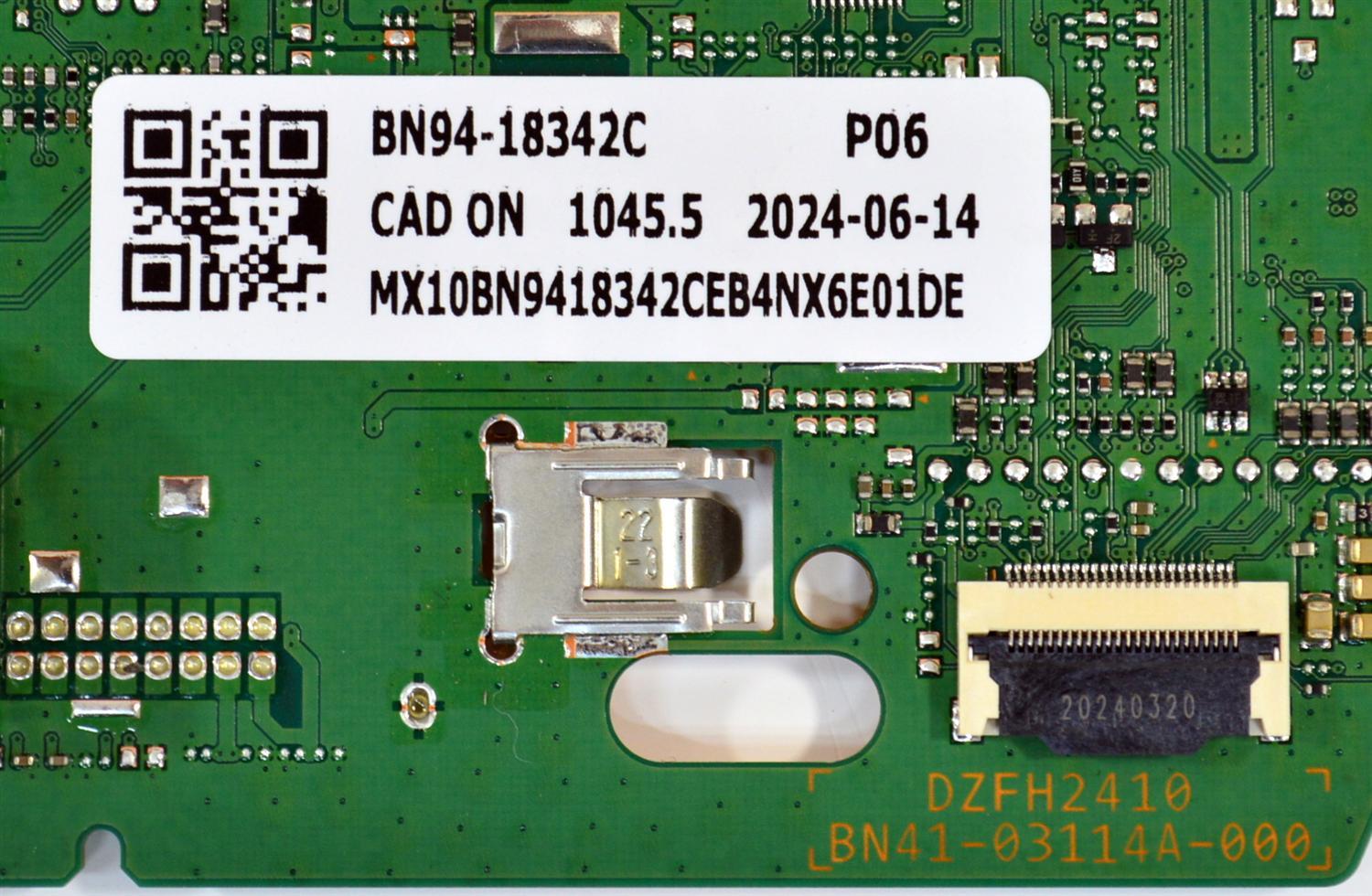 MAIN ORIGINAL PARA TV SAMSUNG / NUMERO DE PARTE BN94-18342C / BN41-03114A / DZFH2410 / BN41-03114A-000 / BN9418342C / BN97-21174N / PANEL CY-QD075HGHV1H / DISPLAY ST7461D03-1 V2.1 / BOARD CSU17-XL-4 / CSU17-XM-4 / CSU17-XR-4 / MODELO QN75Q60DDFXZA CA02 - Imagen 2