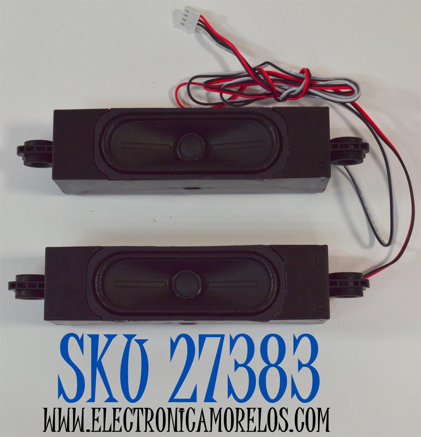 KIT DE BOCINAS ORIGINAL PARA TV LG 2 PIEZAS / NUMERO DE PARTE 1020570 / VT 1020570 / B426 / 6Ω / 10W / MODELO 65UT7570PUB / 65UT7570PUB.CUSFBH