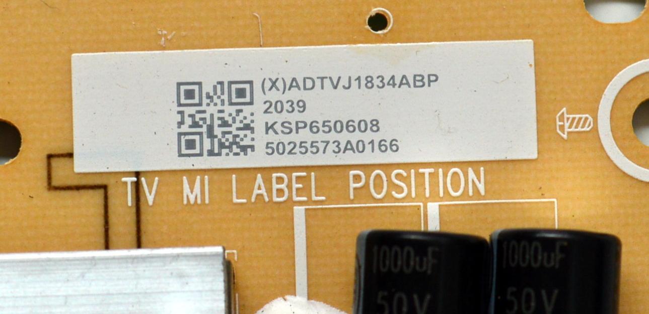 FUENTE DE PODER ORIGINAL PARA TV VIZIO / NUMERO DE PARTE ADTVJ1834ABP / 715GA650-P01-000-003S / (X)ADTVJ1834ABP / KSP650608 / 5025573A0166 / A2009450092 / PANEL T650QVF09.4 / DISPLAY T650QVN07.2 / MODELO P65QX-H1 - Imagen 4