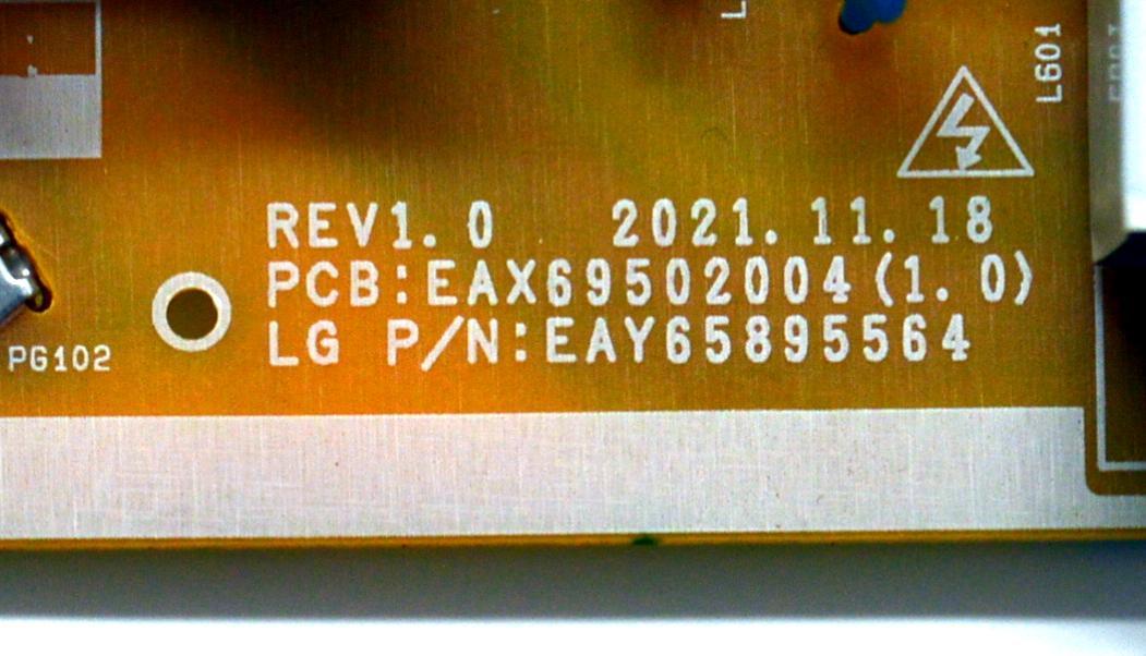 FUENTE DE PODER ORIGINAL PARA TV LG / NUMERO DE PARTE EAY65895564 / EAX69502004 / EAX69502004(1.0) / LGP50NT-21U1 / 65895564 / PANEL NC500TQG-VHKH1/ NC500TQG-VXKP3/ DISPLAY PT500GT02-5 VER.1.0 / BOARD PT500GT02-5-XR-3 / PT500GT02-5-XL-3 / MODELO 50UN343H0UA.BUSULJM/50NANO80TSA / 50NANO80TSA.BWMJLJM - Imagen 2