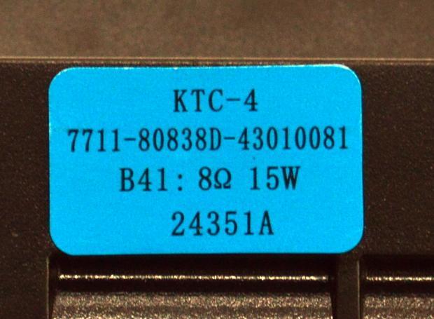 KIT DE BOCINAS ORIGINAL PARA TV ONN 2 PIEZAS / NUMERO DE PARTE 24351A / 7711-80838D / 43010081 / 8Ω / 15W / 43010071 / MODELO 100044717 75" - Imagen 2