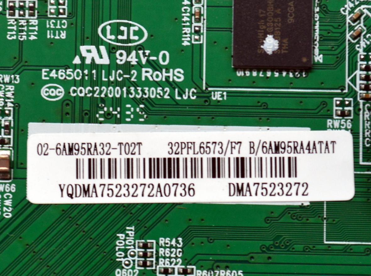 MAIN FUENTE COMBO ORIGINAL PARA TV PHILIPS / NUMERO DE PARTE 02-6AM95RA32-T02T / T950R4-32 / TM950F1 / 201-MM950F1N-03 / 6AM95RA4ATAT / PANEL LVF320CSDX E1396 / DISPLAY ST3151B07-1 VER.2.1 / MODELO 32PFL6573/F7 - Imagen 3