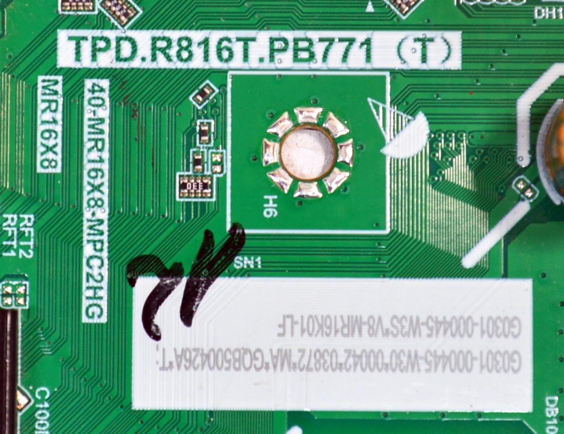 MAIN FUENTE COMBO ORIGINAL PARA TV TCL FULL HD ROKU TV / NUMERO DE PARTE G0301-000445 / TPD.R816T.PB771 (T) / 40-MR16X8-MPC2HG / MR16X8 / G0301-000445-W30 / G0301-000445-W3S / V8-MR16K01-LF / PANEL LVF320NDLL / DISPLAY ST3151B07-1 VER.2.1 / MODELO 32S357 - Imagen 3
