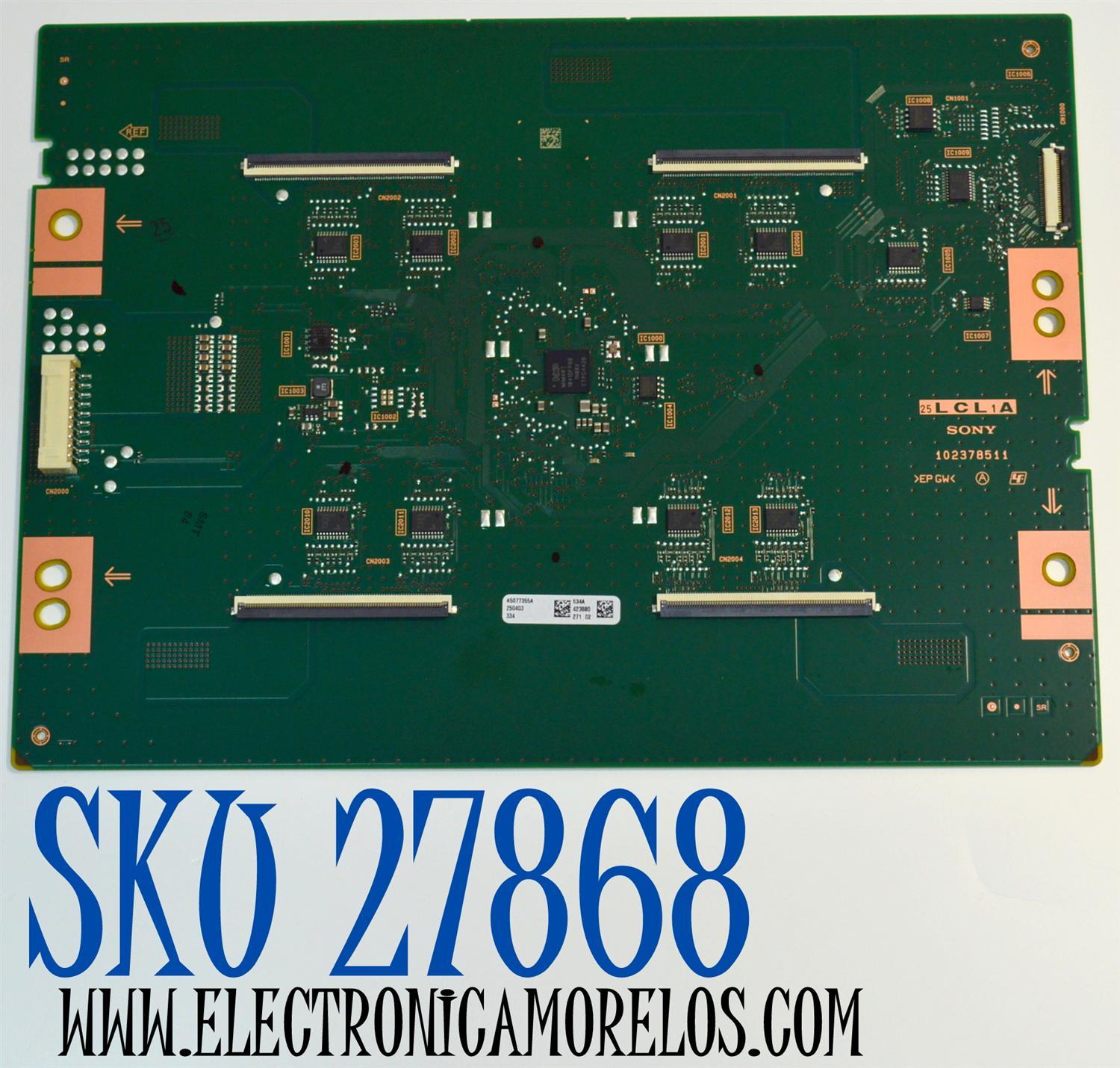 LED DRIVER ORIGINAL PARA TV SONY / NUMERO DE PARTE A5077355A 534 / 102378511 / 25LCL1A / A-5077-355-A 534 / PANEL YDFO075MNS11 / DISPLAY ST7461D04-B V2.2 / MODELO K-75XR50C / K75XR50C