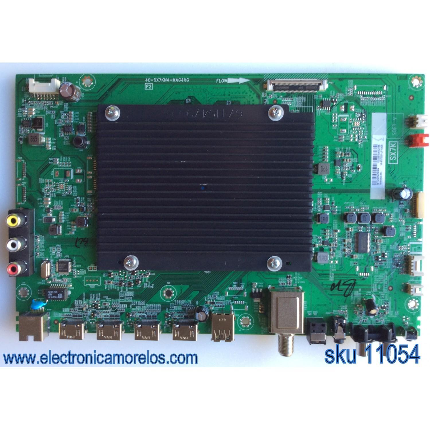KIT DE 10 PIEZAS / MAIN ORIGINAL PARA TV TCL / NUMERO DE PARTE T8-55NA2D-MA1 / GTC000569A / V8-SX70001-LF1V408 / 40-SX7KNA-MAG4HG / TC2-N1003 / PANEL LVU550CS0TE1 / MODELO 55US57TGAA / 55US5800TNAA / 55US5800 55US5800TAAA / 55US5800TDAA