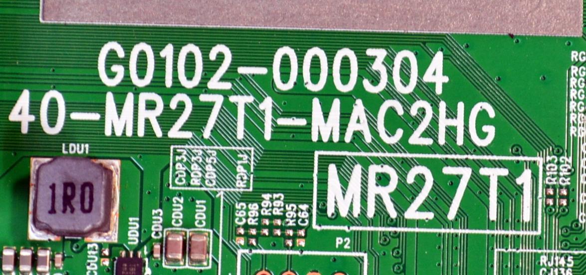 MAIN ORIGINAL PARA TV TCL 4K UHD HDR ROKU TV / NUMERO DE PARTE G0301-000463 / G0102-000304 / 40-MR27T1-MAC2HG / MR27T1 / G0301-000463-Z00 / G0301-000463-Z0S / V8-MR27K01-LF / PANEL LVU650NDAL / DISPLAY ST6451D06-3 VER.2.1 / MODELO 65S451 - Imagen 3