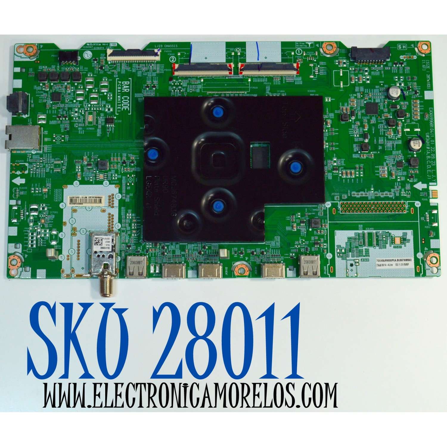MAIN ORIGINAL PARA TV LG 4K UHD HDR SMART TV / NUMERO DE PARTE EBT67608502 / EAX69968104 / EAX69968104(1.0) / 67608502 / PANEL NC650EQG-VCMH1 / DISPLAY ST6451D06-2 VER.2.1 / MODELO 65UA7500ZUA / 65UA7500ZUA.BUSFLKR