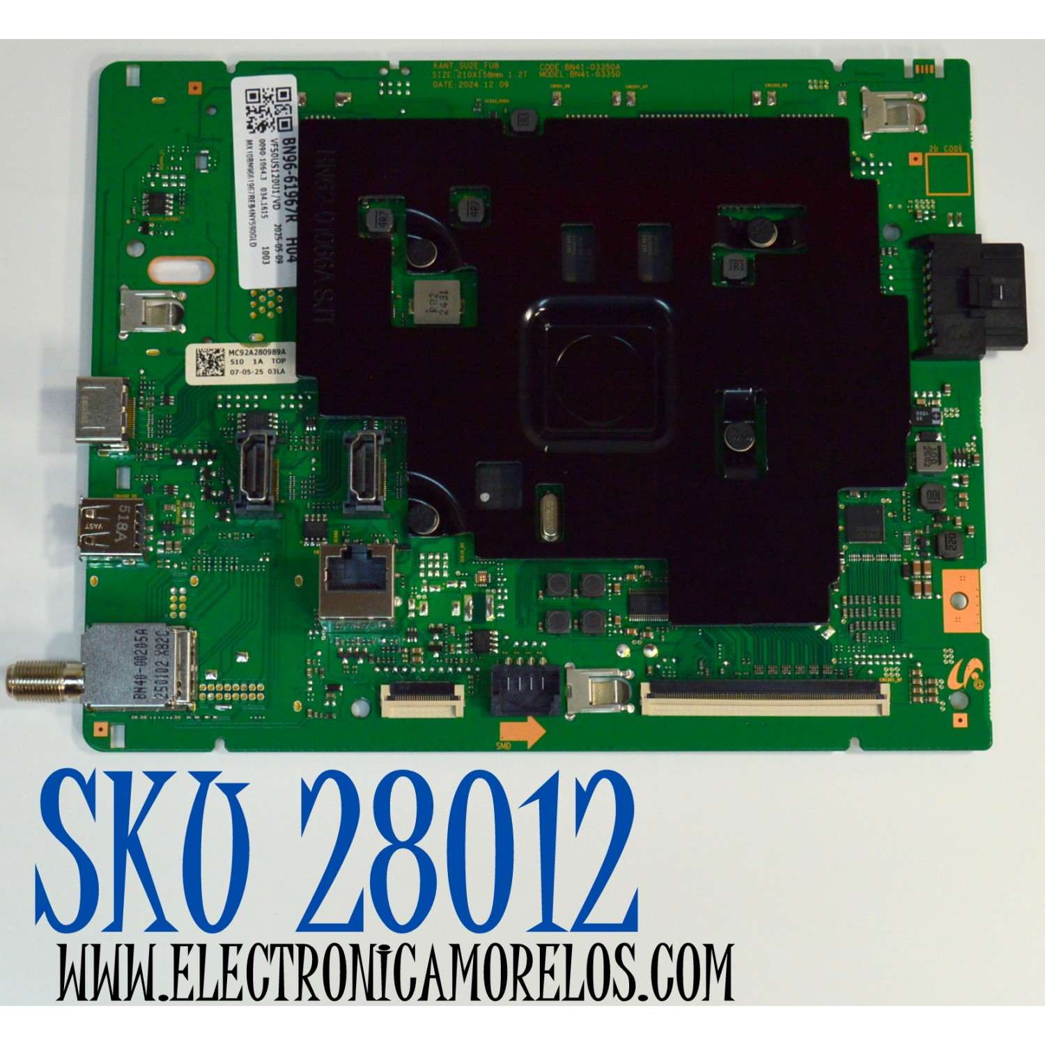 MAIN ORIGINAL PARA TV SAMSUNG 4K UHD HDR / NUMERO DE PARTE BN96-61967R / BN41-03350A / BN41-03350 / KANT_SU2E_FU8 / BN9661967R / PANEL CY-BF050HGCV3H / DISPLAY PT500GT08-1 VER.1.1 / MODELO UN50U8000FDXZA / UN50U8000FDXZA XB05