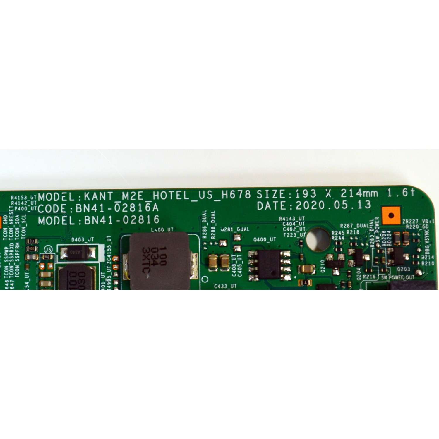 MAIN ORIGINAL PARA TV SAMSUNG 4K UHD HDR / NUMERO DE PARTE BN94-16306V / BN41-02816A / BN41-02816 / BN9416306V / BN97-17668M / PANEL CY-BT050HGPV7H / DISPLAY CC500PV6D VER.01 / BN96-50357A / MODELO HG50NT678UFXZA / HG50NT678UFXZA YA01 - Imagen 4