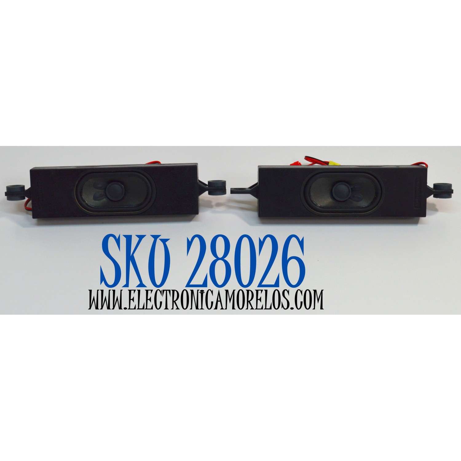 KIT DE BOCINAS ORIGINAL PARA TV TCL 2 PIEZAS / NUMERO DE PARTE 42-WDF418-XX2G / SW/YX418-10-V0 / 42-WDF418-XX2G-V0 / D24G09 / MODELO 32S331 / 43A423