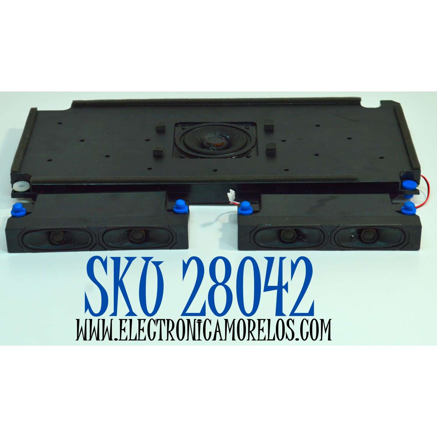 KIT DE BOCINAS ORIGINAL PARA TV HISENSE 3 PIEZAS / NUMERO DE PARTE VIT25400 / VIT30190 / 25C085A2 / MODELO 100U65QFC - Imagen 1