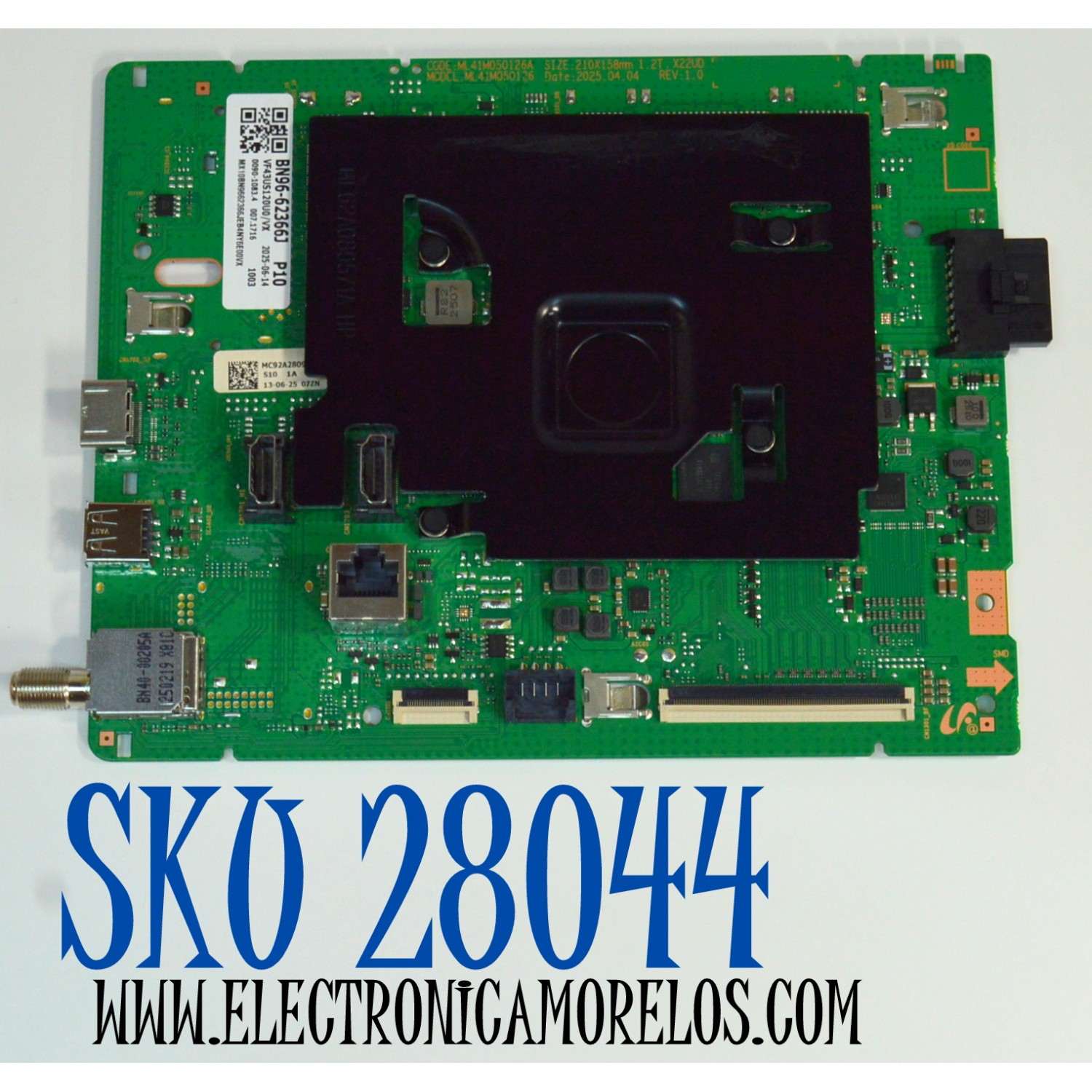 MAIN ORIGINAL PARA TV SAMSUNG 4K UHD HDR / NUMERO DE PARTE BN96-62366J / ML41M050126A / ML41M050126 / BN9662366J / PANEL CY-BF043HGNV4H / DISPLAY V430DJ1-Q01 / BN96-59942A / MODELO UN43U8000FBXZA / UN43U8000FBXZA DD11