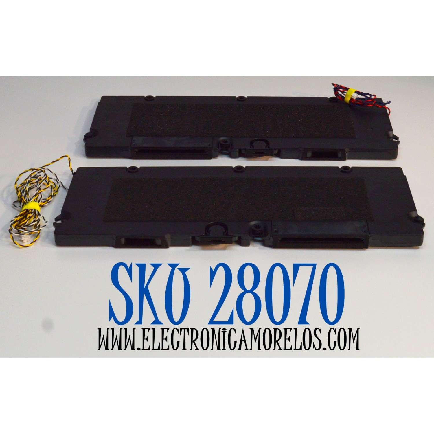 KIT DE BOCINAS ORIGINAL PARA TV ROKU PRO SERIES 2 PIEZAS / NUMERO DE PARTE 378G01002615 / 378G01002615L / 378G01002615R / 378G01002615LC00RK / 378G01002615RC00RK / MODELO 75R8BX / 75R8B5