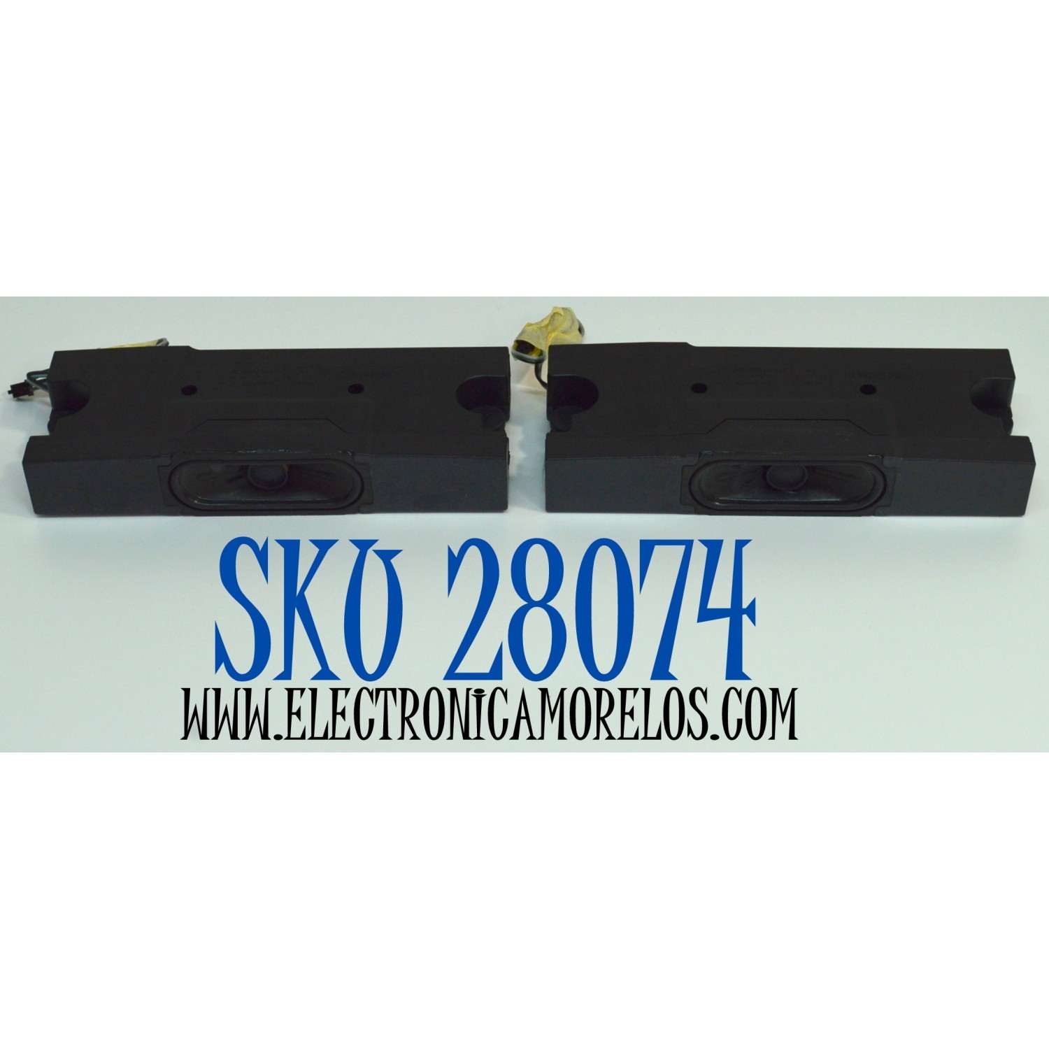 KIT DE BOCINAS ORIGINAL PARA TV TCL 2 PIEZAS / NUMERO DE PARTE G0202-000201 / SW/YX319-20 / B7019030-E1-X2 / M24K01 / MODELO 75S451 / 75Q51K / 75S41BR / 75S451G