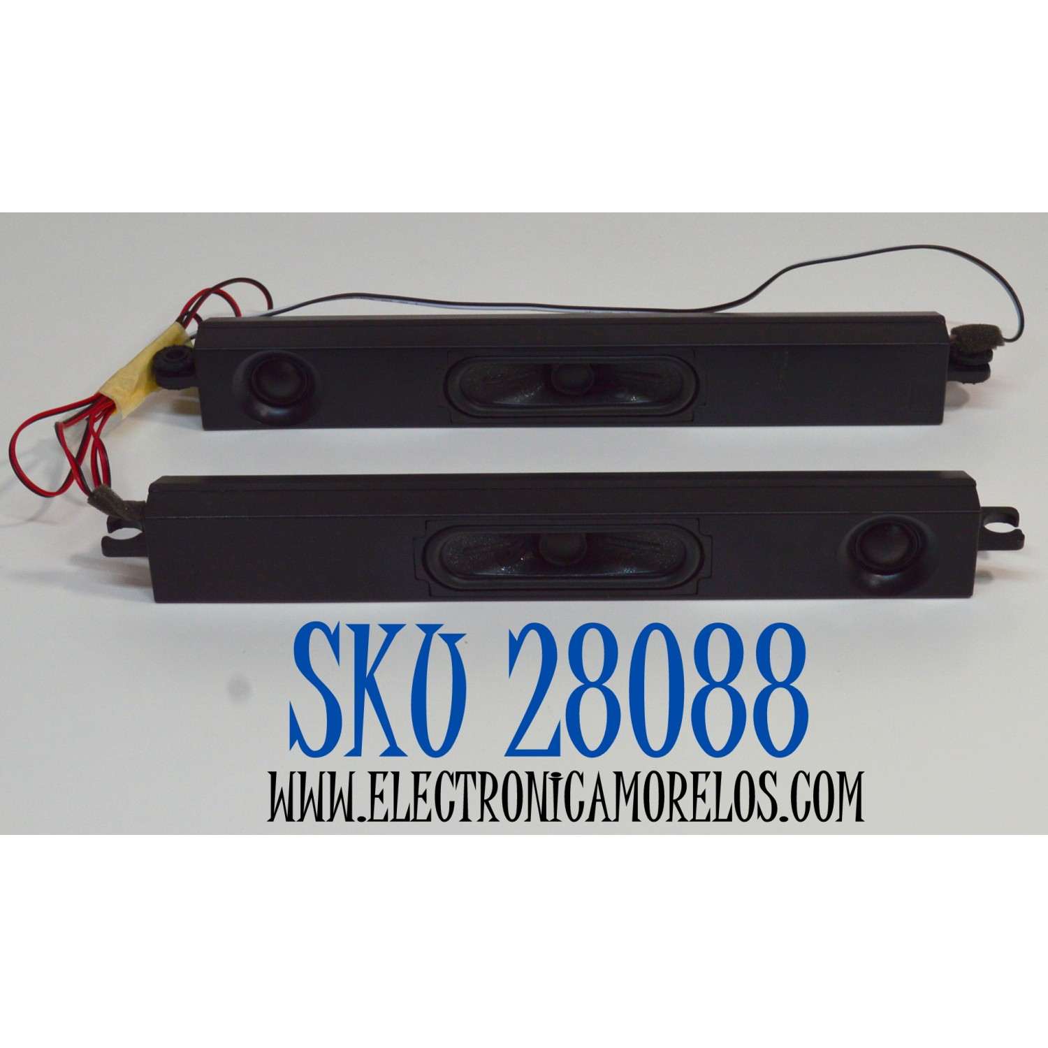 KIT DE BOCINAS ORIGINAL PARA TV ONN 2 PIEZAS / NUMERO DE PARTE TASSJ / ROHS / 230221 / MODELO 100044717 75"