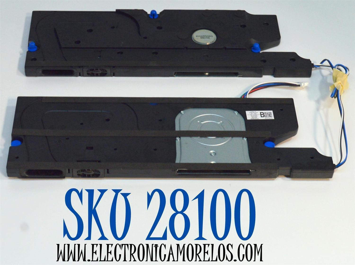 KIT DE BOCINAS ORIGINAL PARA TV SAMSUNG 2 PIEZAS / NUMERO DE PARTE BN96-60519B / BN63-21510X001 / BN63-21512X001 / BN63-21511X001 / BN63-51509X001 / 55QN80F / 2D16AG20 / A85B05SV18 / MODELO QN85QN80FDFXZA / QN85QN80FDFXZA AA01