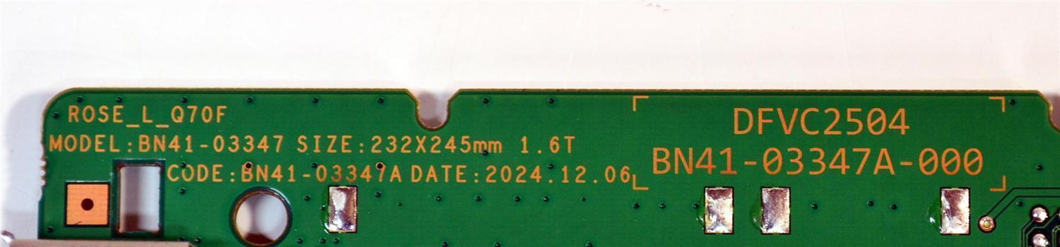 MAIN ORIGINAL PARA TV SAMSUNG 4K UHD HDR SMART TV / NUMERO DE PARTE BN94-18652U / BN41-03347A / BN41-03347 / BN41-03347A-000 / DFVC2504 / BN9418652U / PANEL CY-TF075HGSV1H / DISPLAY JR745R3HC5K / BN96-59789A / MODELO QN75Q7FBAFXZA UA01 - Imagen 3