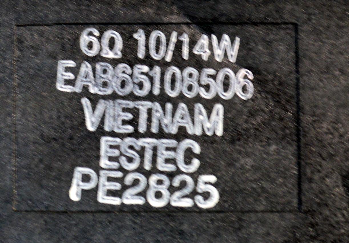 KIT DE BOCINAS ORIGINAL PARA TV LG 2 PIEZAS / NUMERO DE PARTE EAB65108505 / EAB65108506 / PE2825 / MODELO OLED77B2PUA / OLED77B3PUA - Imagen 3