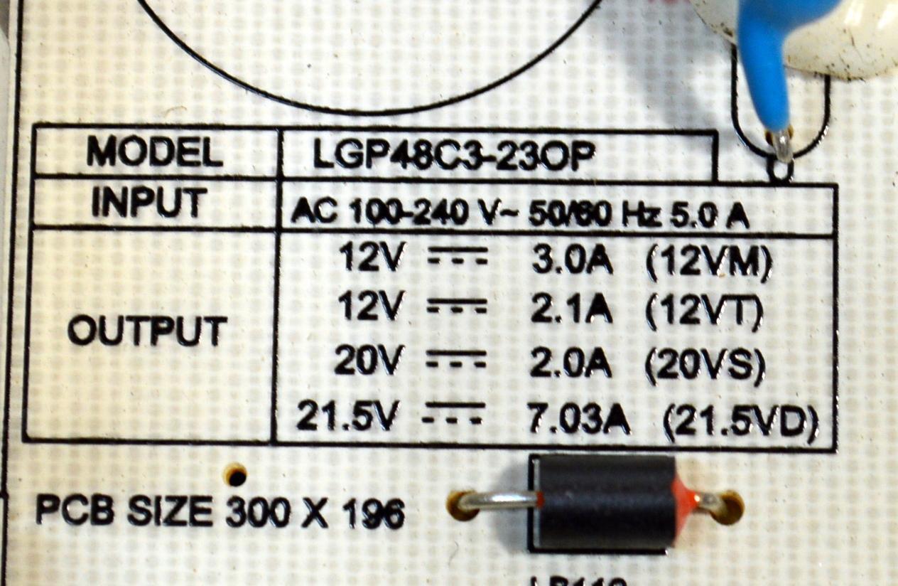 FUENTE DE PODER ORIGINAL PARA TV LG / NUMERO DE PARTE EAY65768829 / LGP18C3-23OP / EPCA26CC2A / 3PCR03221A / 65768829 / PANEL AC480AQL / MODELO OLED48C3PUA.DUSQLJR / OLED48C3AUB.DUSQLJR - Imagen 4