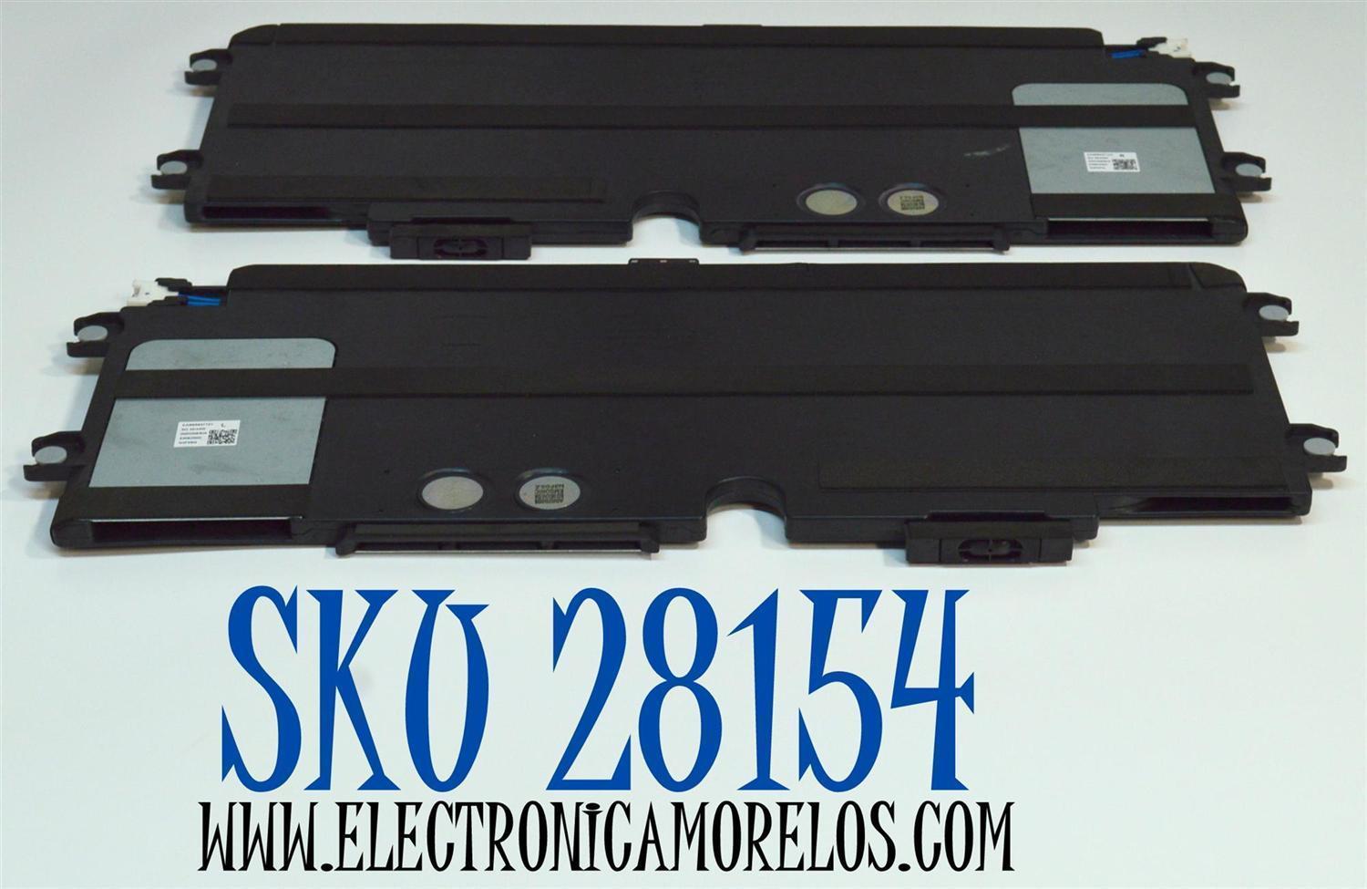 KIT DE BOCINAS ORIGINAL PARA TV LG 2 PIEZAS / NUMERO DE PARTE EAB65827102 / EAB65827101 / OLED 65G2 / N3F09Q / N3F07Q / MODELO OLED65G3PUA / OLED65G4SUB 