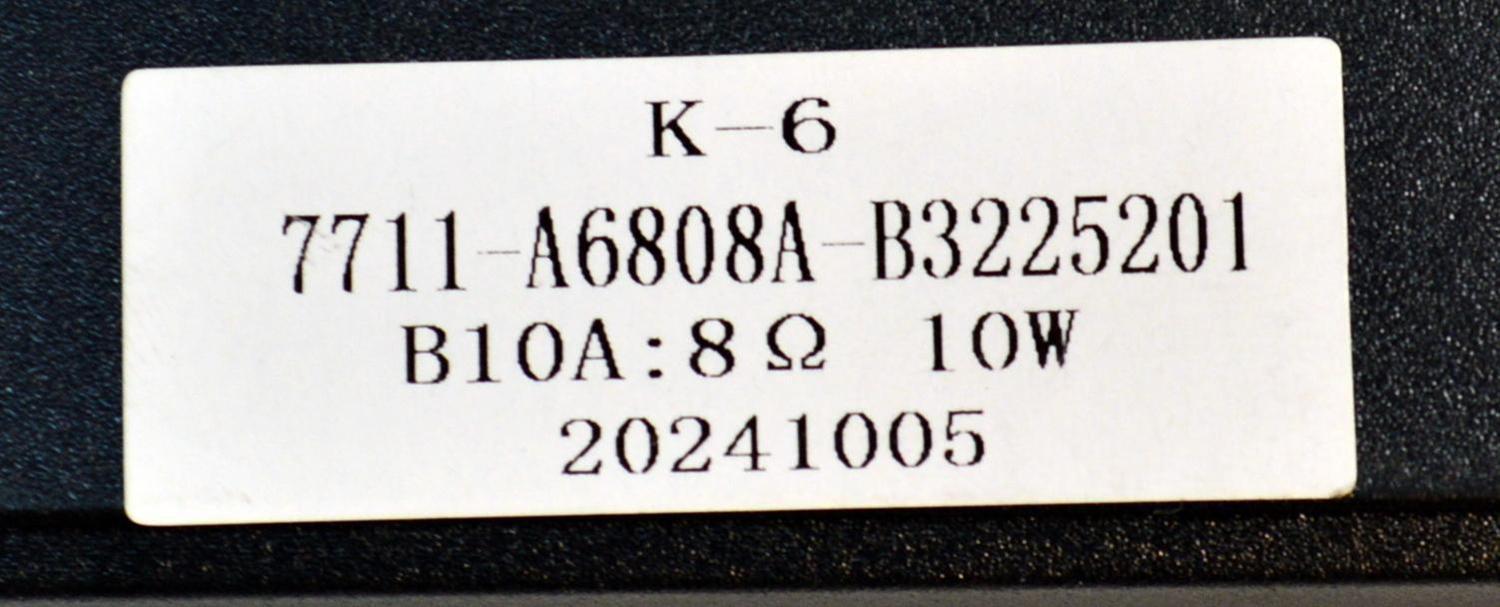 KIT DE BOCINAS ORIGINAL PARA TV ONN 2 PIEZAS / NUMERO DE PARTE 7711-A6808A / 7711-A6808A-B3225201 / MODELO 100012589 32" - Imagen 2
