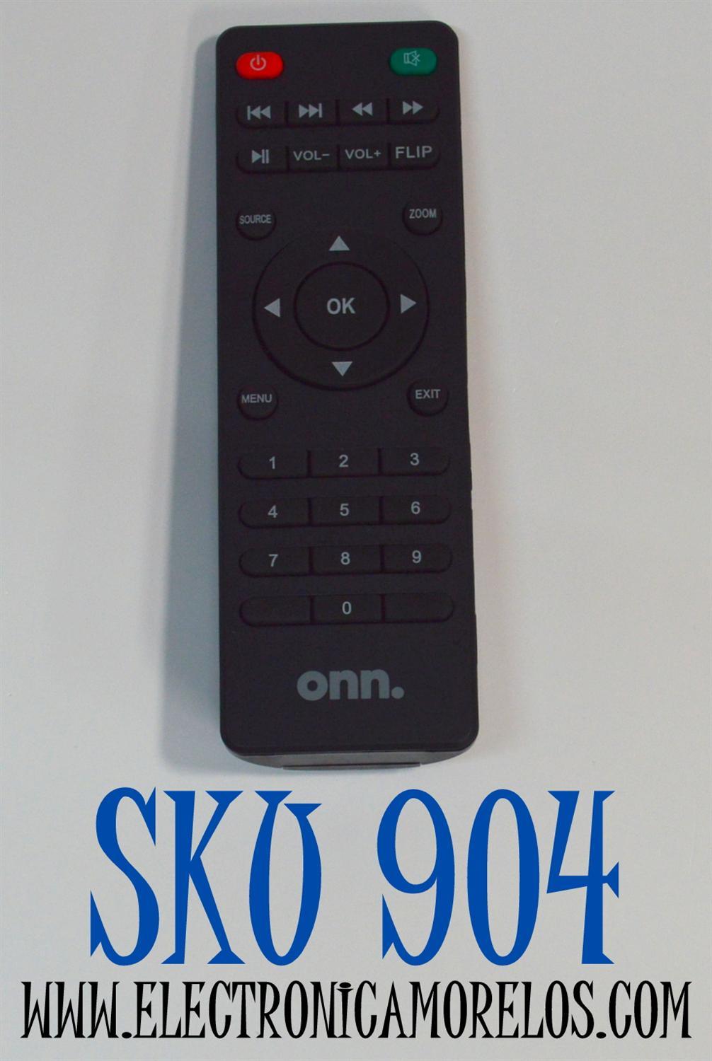CONTROL REMOTO ORIGINAL PARA PROYECTOR ONN / FUNCIONA CON LOS PROYECTORES DE CINE EN CASA LCD DE LA MARCA ONN / NUMERO DE PARTE X31-2 / 100020900 / 100010682 / 100096801 / ONA19AV901 / ONA19AV902