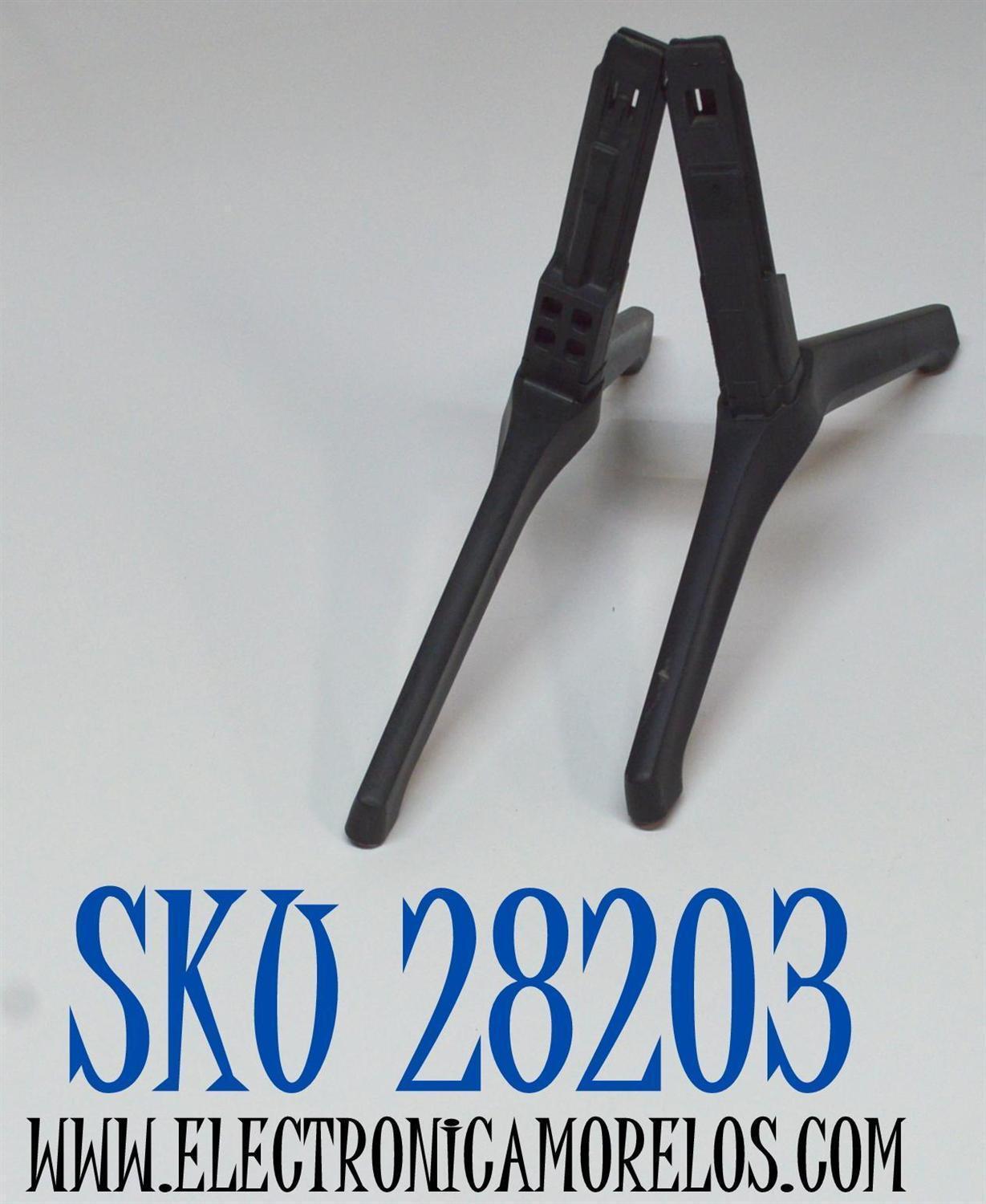 KIT DE BASES ORIGINAL PARA TV SAMSUNG 2 PIEZAS / NUMERO DE PARTE BN63-18874A / BN63-18873A / BN96-50857A / BN63-18874X006 / BN63-18873X006 / BN96-50857C / MODELO LH65BETHLGFXGO / LH65BETHLGFXZA / UN65TU700DFXZA / UN65TU7000F / UN65TU7000FXZA